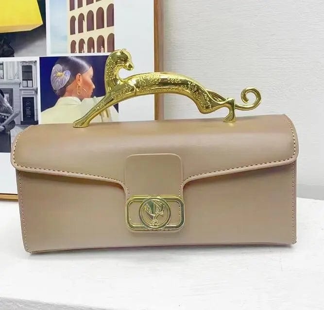 Cuteworld.ca accessories Beige Fashion buckle box style handbag